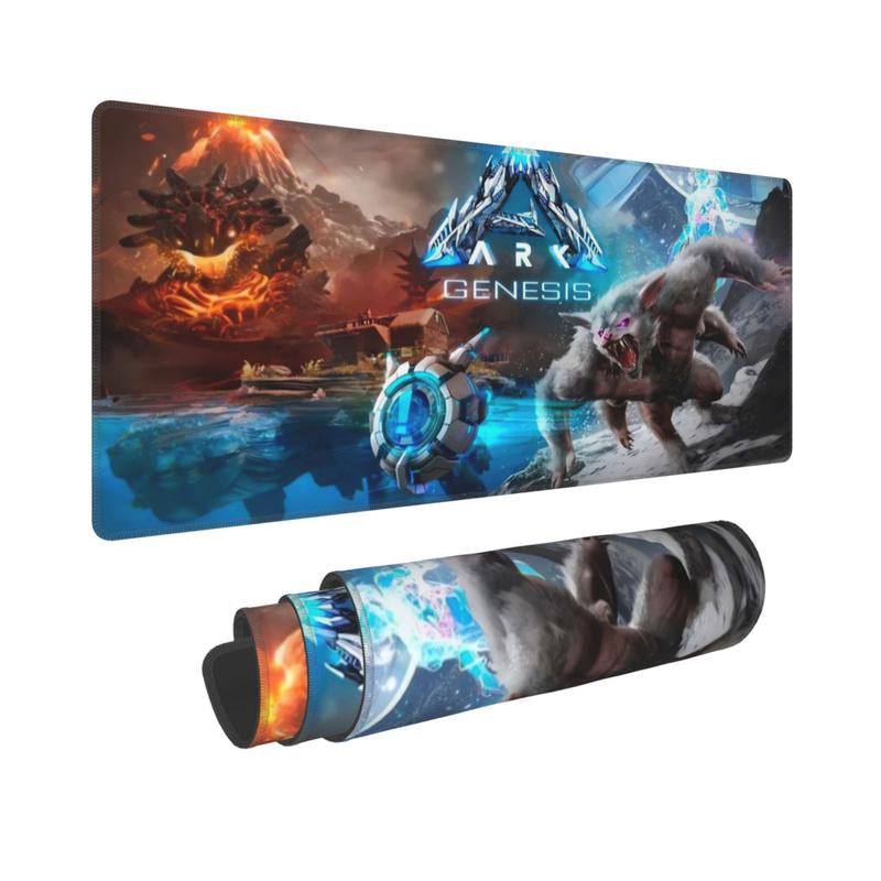 ARK Survival Evolved Gaming Mouse Pad 11.8X31.5 in – Large Extended Desk Mat for Keyboard & Mouse, Non-Slip Rubber Base1