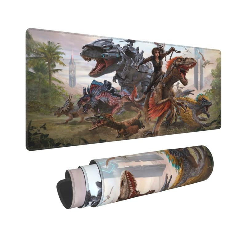 ARK Survival Evolved Gaming Mouse Pad 11.8X31.5 in – Large Extended Desk Mat for Keyboard & Mouse, Non-Slip Rubber Base1