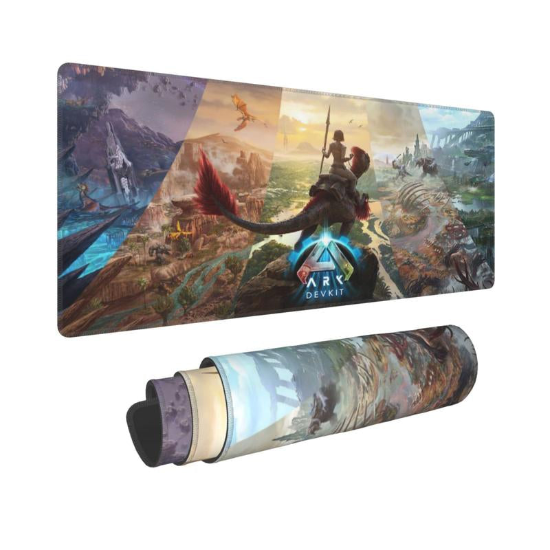ARK Survival Evolved Gaming Mouse Pad 11.8X31.5 in – Large Extended Desk Mat for Keyboard & Mouse, Non-Slip Rubber Base1