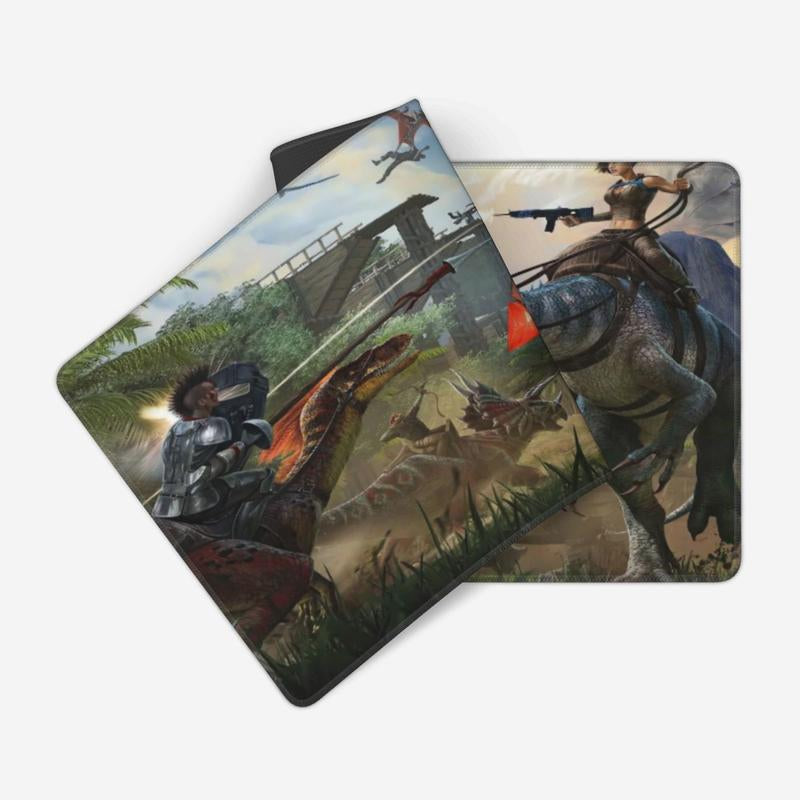 ARK Survival Evolved Gaming Mouse Pad 11.8X31.5 in – Large Extended Desk Mat for Keyboard & Mouse, Non-Slip Rubber Base1
