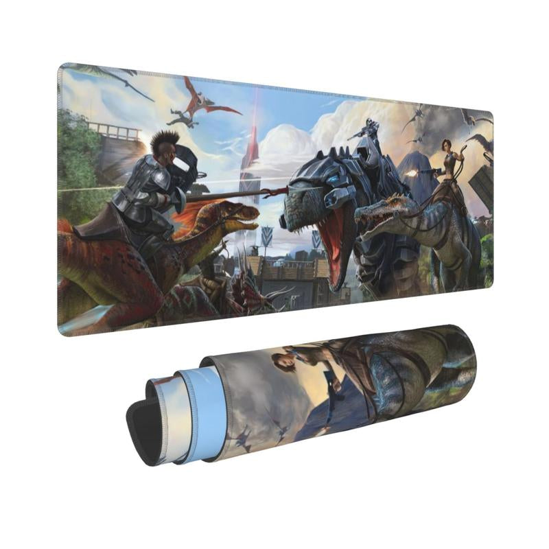 ARK Survival Evolved Gaming Mouse Pad 11.8X31.5 in – Large Extended Desk Mat for Keyboard & Mouse, Non-Slip Rubber Base1