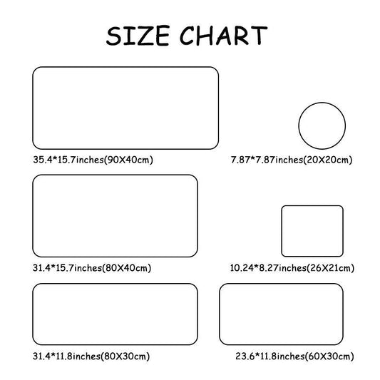 Japanese Koi Fish Pattern Mouse Pad, Rectangle Gaming Mouse Pad, Non-Slip Rubber Pad, Aesthetic Desktop Decoration Protective Pad for Home, Office, Desktop Accessory